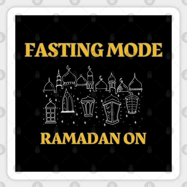 Fasting mode Ramadan on| Ramadan Kareem Sticker by rock-052@hotmail.com